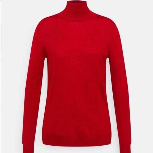ZARA Seidel Jumper Red Turtleneck Sweater - Picture 5 of 15